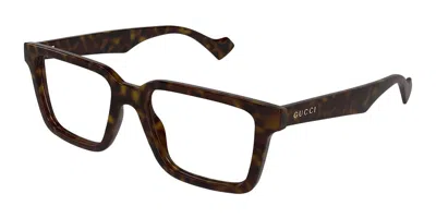 Gucci Gg1729o Men's Glasses, Tortoiseshell, Size 56 In Brown