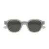 Gucci Gg1730s Linea Lettering 004 Grey Grey Sunglasses In Grigio