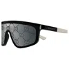 Gucci Grey Logo Shield Unisex Sunglasses Gg1736s 003 99 In Black