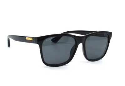 Pre-owned Gucci Gg1746s 001 Black Grey Authentic Sunglasses In Gray