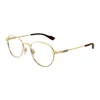 Gucci Gg1747oa-003gold-gold-transparent In Gold-gold-transparent