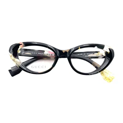 Gucci Gg1749o Re-ace Lettering 001 Black Trasparent Glasses