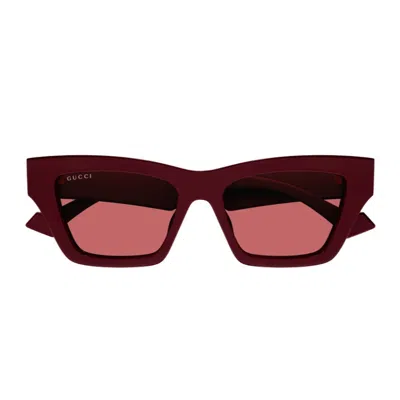 Gucci Gg1753s 004  Burgundy Brown Sunglasses