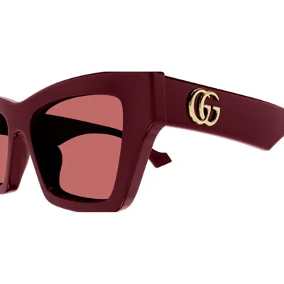 Gucci Gg1753s004 -burgundy-burgundy-brown