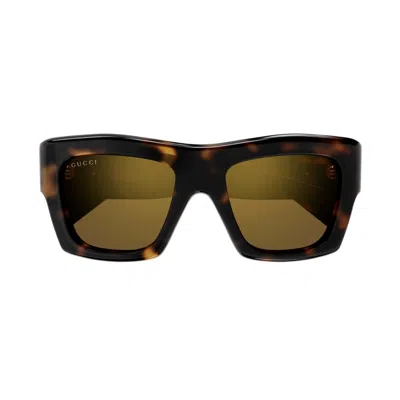 Gucci Gg1772s 007 Sunglasses In Marrone