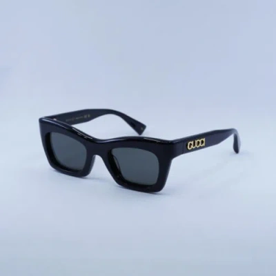 Pre-owned Gucci Gg1773s 001 Black/grey 50-21-140 Sunglasses Authentic In Gray
