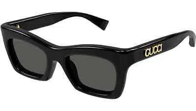Pre-owned Gucci Gg1773s-001 Cat Eye Black In Gray
