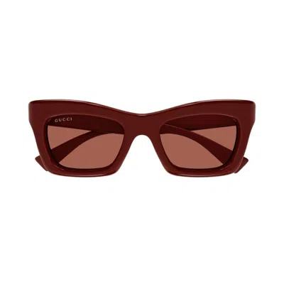 Gucci Gg1773s 003 Sunglasses In Burgundy