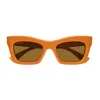 Gucci Gg1773s Butterfly-frame Sunglasses In Arancione