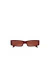 Gucci Acetate Sunglasses Frame Rectangular Lenses Tinted In Brown