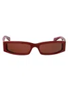 Gucci Acetate Sunglasses Frame Rectangular Lenses Tinted In Burgundy-burgundy-brown