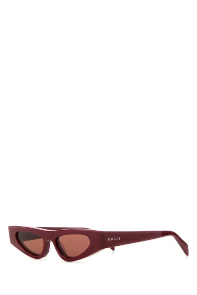 Gucci Gg1779s Woman Sungl  Acetate/a-tu Nd  Female In Brown