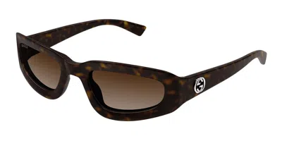 Gucci Gg1787s 002 Occhiali Da Sole Tartarugatishell Per Uomo In Pattern