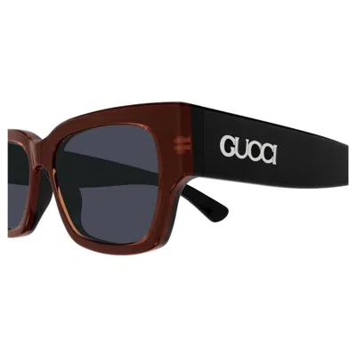 Gucci Gg1794s003 Black Black Blue In Burgundy