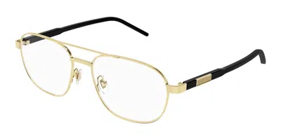 Gucci Gg1800o Men's Glasses, Gold, Size 56
