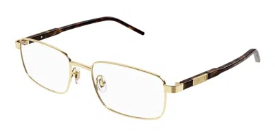 Gucci Gg1801o Men's Glasses, Gold, Size 56