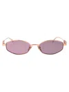 Gucci Gg1802s Sunglasses In Gold-gold-violet
