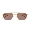 Gucci Gg1804s Linea Name Of Brand 003 Gold Brown Sunglasses In Brown
