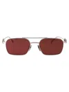 Gucci Gg1804s Linea Name Of Brand 004 Silver Red Sunglasses In Multi
