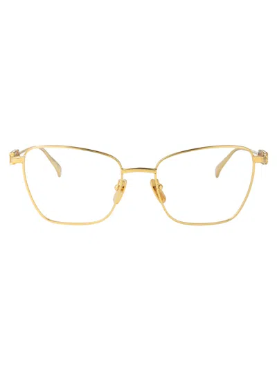 Gucci Gg1807o Glasses In Gold-gold-transparent