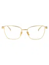 Gucci Gg1807o Glasses In Gold