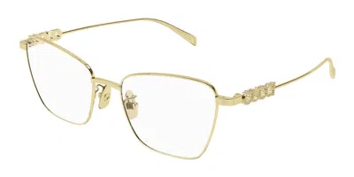 Gucci Gg1807o Women's Glasses, Gold, Size 54