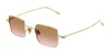 Gucci Sunglasses Gg1813s 004 Square Metal Frame In Brown