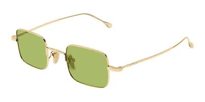 Gucci Gg1813s 012 Occhiali Da Sole Oro Per Uomo In Gold