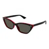 Gucci Grey Cat Eye Ladies Sunglasses Gg1815s 003 58 In Black