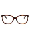 Gucci Havana-havana-transparent Recycled Acetate Glasses