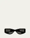 Gucci Gg1824s Wrap Around Sunglasses In Black