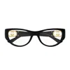 Gucci Gg1825o Linea Emblem Eyeglasses In Black