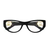 Gucci Gg1825o Linea Emblem Eyeglasses In Black