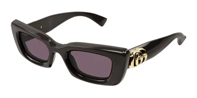 Gucci Violet Cat Eye Ladies Sunglasses Gg1827s 004 49 In Purple