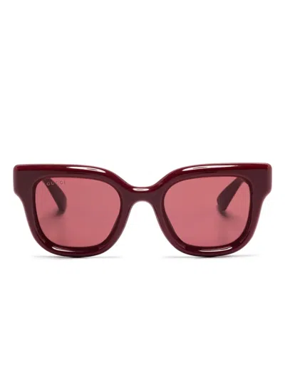 Gucci Gg1828s Sunglasses In Red