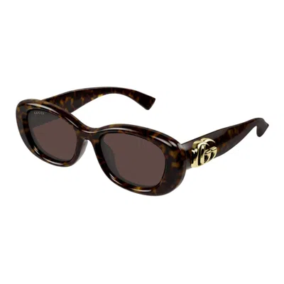 Gucci Gg1829sk002-havana-havana-brown In Black