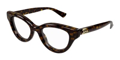 Gucci Gg1832o Women's Glasses, Tortoiseshell, Size 50 In Brown