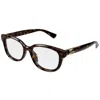 Gucci Gg1833ok002-havana-havana-transparent In Brown