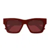 Gucci Gg1835s Linea Name Of Brand 003 Burgundy Red Sunglasses In Burgundy