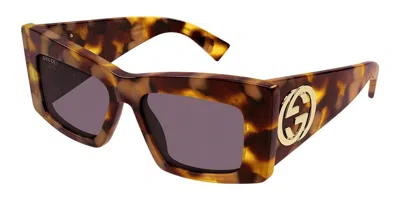 Gucci Violet Butterfly Ladies Sunglasses Gg1842s 003 53 In Brown