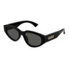 Gucci Eyewear Cat-eye Frame Sunglasses In Black
