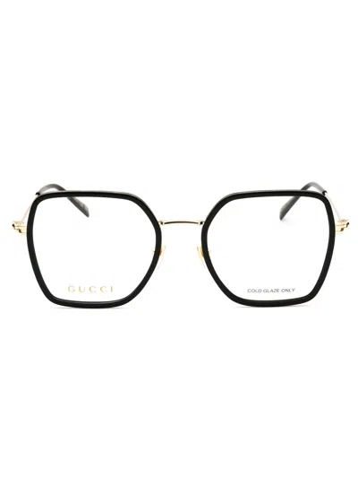 Gucci Gg1850o Eyeglasses In Black/transparent