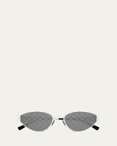 Gucci Gg1853s Gg Metal Sunglasses In Silver