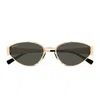 Gucci Gg1853s Linea Sign 001 Gold Grey Sunglasses In Gold