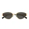 Gucci Gg1853s Linea Sign 001 Gold Grey Sunglasses In Multi