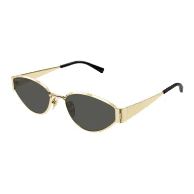 Gucci Gg1853s001 Gold Gold Grey In Neutral