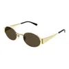Gucci Panthos Sunglasses In Gold
