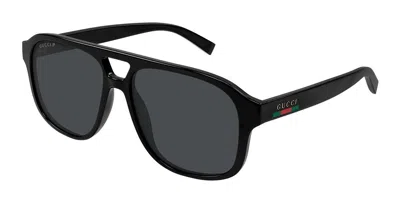 Gucci Specialized-fit Navigator Sunglasses In Black
