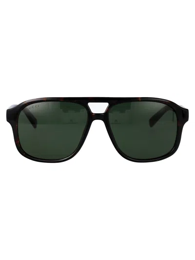 Gucci Gg1856s Sunglasses In Havana-havana-green