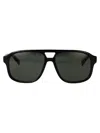 Gucci Black-black-grey Injectate Sunglasses In Multi